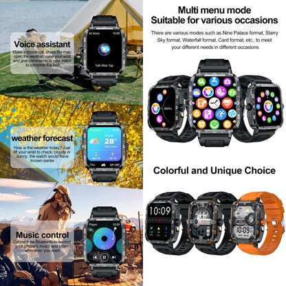 ZW59 1.95 inch BT Call Sports Smart Watch, Blood Oxygen / Heart Rate / Remote Photography(Black) - Smart Wristbands by buy2fix | Online Shopping UK | buy2fix