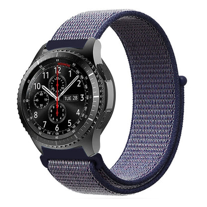 For Samsung Galaxy Watch 46mm Nylon Braided Watch Band(Midnight Blue) - Watch Bands by buy2fix | Online Shopping UK | buy2fix