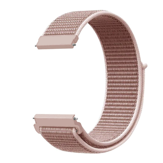 For Samsung Galaxy Watch 42mm Nylon Braided Watch Band(Rose Pink) - Watch Bands by buy2fix | Online Shopping UK | buy2fix
