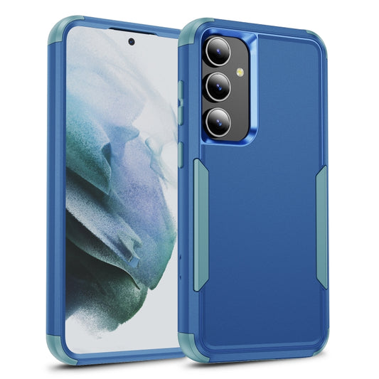 For Samsung Galaxy S25+ 5G TPU + PC Shockproof Protective Phone Case(Royal Blue + Grey Green) - Galaxy S25+ 5G Cases by buy2fix | Online Shopping UK | buy2fix