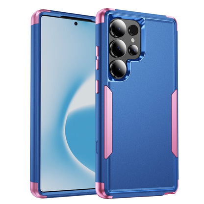 For Samsung Galaxy S25 Ultra 5G TPU + PC Shockproof Protective Phone Case(Royal Blue + Pink) - Galaxy S25 Ultra 5G Cases by buy2fix | Online Shopping UK | buy2fix