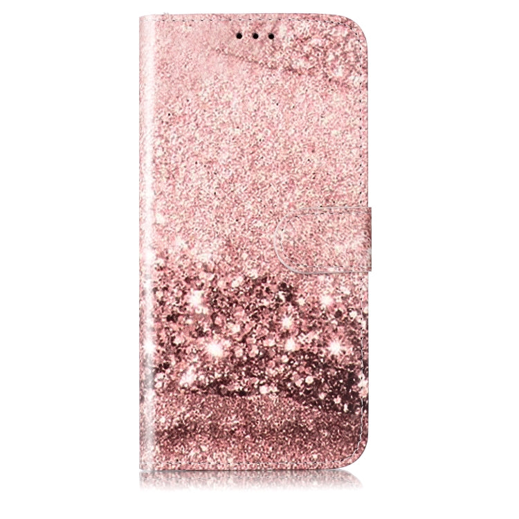 For Samsung Galaxy S25 5G Colored Drawing Marble Pattern Leather Phone Case(Rose Gold) - Galaxy S25 5G Cases by buy2fix | Online Shopping UK | buy2fix