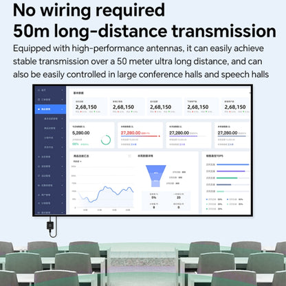 G128 1080P 60Hz Wireless HD Screen Projector Transmitter and Receiver Kit(Black) - Wireless Display Dongle by buy2fix | Online Shopping UK | buy2fix