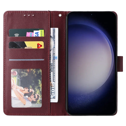 For Samsung Galaxy S25 5G 3-Card Slots Multifunctional Leather Phone Case(Wine Red) - Galaxy S25 5G Cases by buy2fix | Online Shopping UK | buy2fix