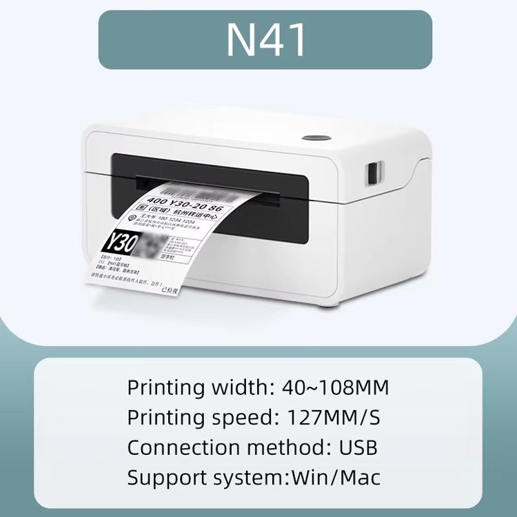 HPRT N41 Bluetooth Version Express Electronic Waybill Printer, Plug:AU Plug(White) - Printer by buy2fix | Online Shopping UK | buy2fix