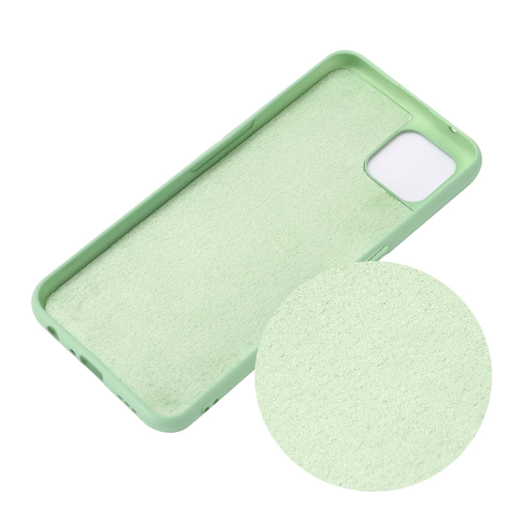 For OPPO A92s / Reno4 Z 5G Pure Color Liquid Silicone Shockproof Full Coverage Case(Green) - OPPO Cases by buy2fix | Online Shopping UK | buy2fix