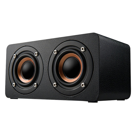 M5 Subwoofer Wooden Bluetooth 4.2 Speaker, Support TF Card & 3.5mm AUX & FM(Black) - Desktop Speaker by buy2fix | Online Shopping UK | buy2fix