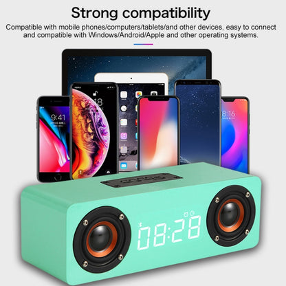 M5 Subwoofer Wooden Bluetooth 4.2 Speaker, Support TF Card & 3.5mm AUX & FM(Graffiti Color) - Desktop Speaker by buy2fix | Online Shopping UK | buy2fix