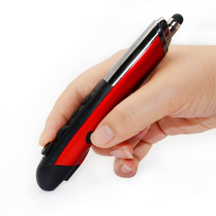 PR-08 2.4G Innovative Pen-style Handheld Wireless Smart Mouse, Support Windows 8 / 7 / Vista / XP /  2000 / Android / Linux / Mac OS. , Effective Distance: 10m(Red) - Wireless Mice by buy2fix | Online Shopping UK | buy2fix