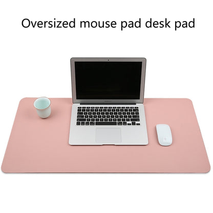 Multifunction Business PU Leather Mouse Pad Keyboard Pad Table Mat Computer Desk Mat, Size: 90 x 45cm(Baby Blue) - Desk Pads by buy2fix | Online Shopping UK | buy2fix