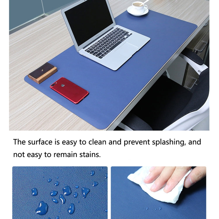 Multifunction Business PU Leather Mouse Pad Keyboard Pad Table Mat Computer Desk Mat, Size: 120 x 60cm(Apricot) - Desk Pads by buy2fix | Online Shopping UK | buy2fix