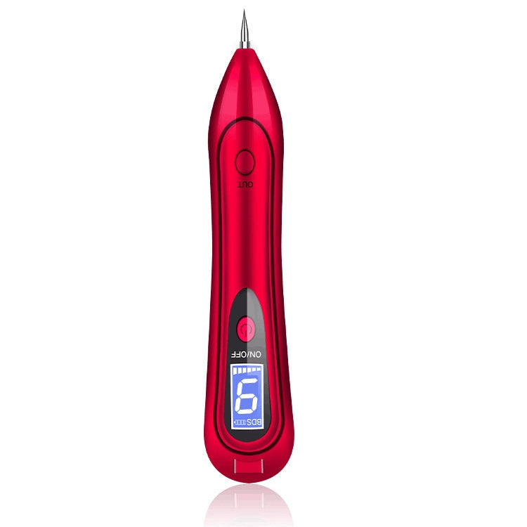 SONGSUN X2 Professional Portable Skin Spot Tattoo Freckle Removal Machine Mole Dot Removing Laser Plasma Beauty Care Pen with LCD Display Screen & 9 Gears Adjustment(Red) - Beauty Instrument by buy2fix | Online Shopping UK | buy2fix