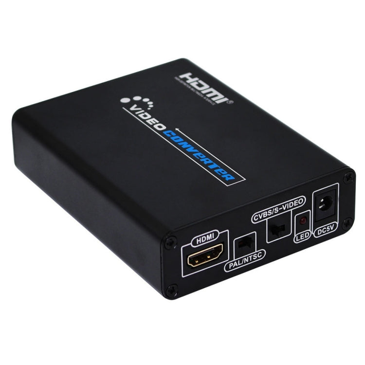 HDMI to Composite / AV S-Video Converter RCA CVBS/L/R Video Converter Adapter, US Plug - Converter by buy2fix | Online Shopping UK | buy2fix