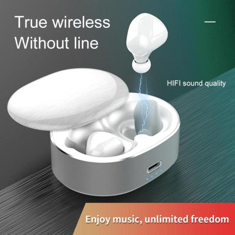 T50 6D Noise Cancelling Bluetooth V5.0 Wireless Bluetooth Headphone, Support Binaural Calls(White) - Bluetooth Earphone by buy2fix | Online Shopping UK | buy2fix