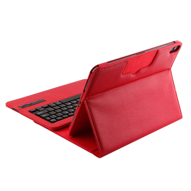 IP011 Detachable Bluetooth 3.0 ABS Keyboard + Litchi Texture Leather Tablet Case for iPad Pro 11 inch (2018), with Sleep Function (Red) - For iPad Pro by buy2fix | Online Shopping UK | buy2fix