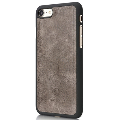 DG.MING For iPhone SE 2020 & 8 & 7  Crazy Horse Texture Horizontal Flip Detachable Magnetic Protective Case with Holder & Card Slots & Wallet(Grey) - More iPhone Cases by DG.MING | Online Shopping UK | buy2fix