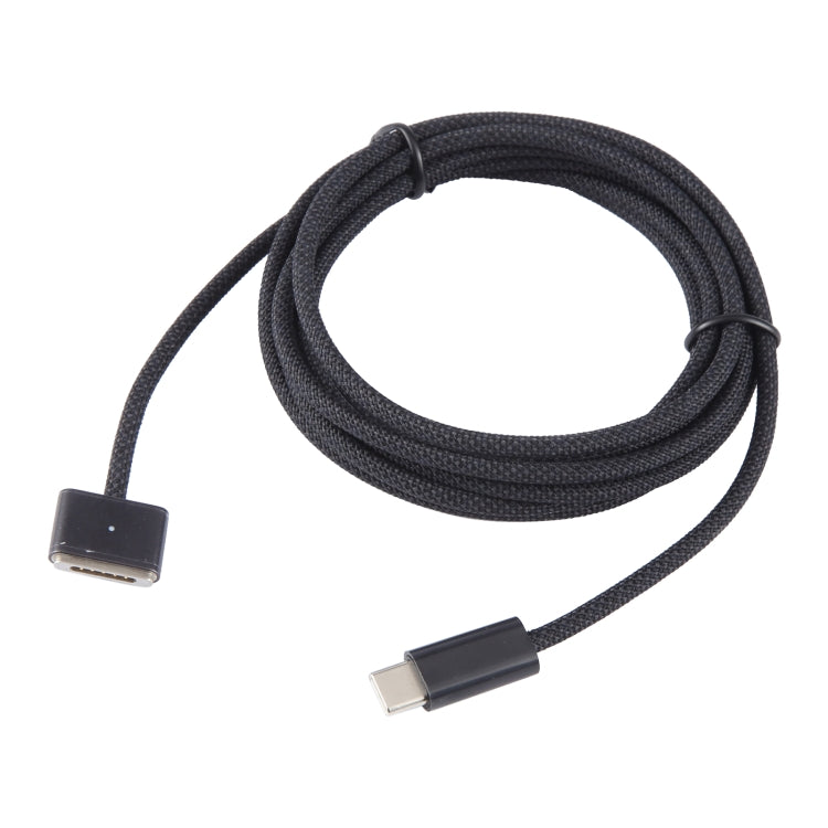 USB-C / Type-C to Magsafe 3 Braided Fast Charging Data Cable, Length: 2m (Black) - Cable & Adapter by buy2fix | Online Shopping UK | buy2fix