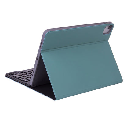 X-11BS Skin Plain Texture Detachable Bluetooth Keyboard Tablet Case for iPad Pro 11 inch 2020 / 2018, with Pen Slot & Backlight (Dark Green) - For iPad Pro by buy2fix | Online Shopping UK | buy2fix