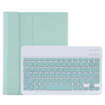 C-11B Detachable Candy Color Bluetooth Keyboard Leather Tablet Case with Pen Slot & Holder for iPad Pro 11 inch 2021 (Light Green) - For iPad Pro by buy2fix | Online Shopping UK | buy2fix