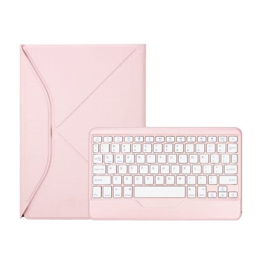 Z102B Pen Slot Bluetooth Keyboard Leather Tablet Case For iPad 10.2 2021/2020/2019 (Pink) - For iPad Pro by buy2fix | Online Shopping UK | buy2fix