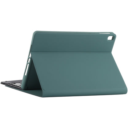 TG-102BC Detachable Bluetooth Black Keyboard + Microfiber Leather Tablet Case for iPad 10.2 inch / iPad Air (2019), with Touch Pad & Pen Slot & Holder(Dark Green) - For iPad Air by buy2fix | Online Shopping UK | buy2fix