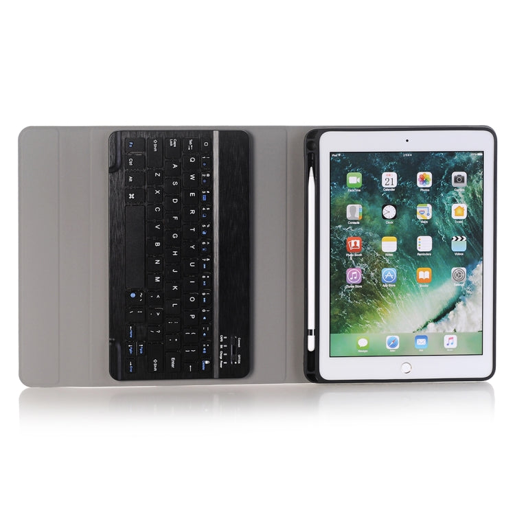 A102B For iPad 10.2 inch 2019 Ultra-thin Detachable Bluetooth Keyboard Leather Tablet Case with Stand & Pen Slot Function (Black) - Universal by buy2fix | Online Shopping UK | buy2fix