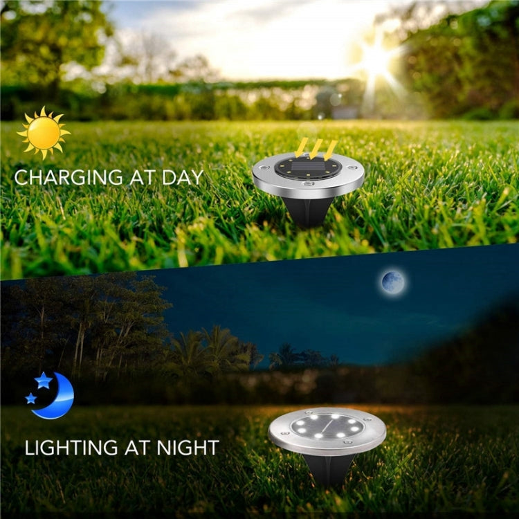 2 PCS 16 LEDs Solar Powered Buried Light Under Ground Lamp IP65 Waterproof Outdoor Garden Street Light (White Light) - Buried Lights by buy2fix | Online Shopping UK | buy2fix