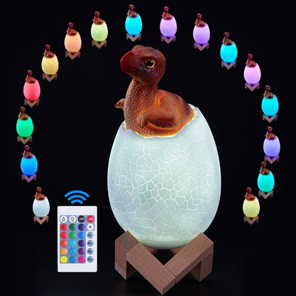 Stealing Egg Dragon Shape Creative Touch 3D Decorative Night Light, 16-color Patting Remote Control Version - Night Lights by buy2fix | Online Shopping UK | buy2fix