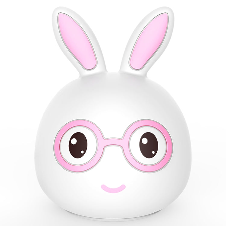 Smiling Rabbit Creative Touch 3D LED Decorative Night Light, USB Charging Version (Pink) - Night Lights by buy2fix | Online Shopping UK | buy2fix