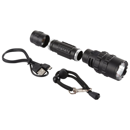 10W USB Charging XM-L2 T6 IPX6 Waterproof Strong LED Flashlight with 5-Modes & USB Cable & Rope - LED Flashlight by buy2fix | Online Shopping UK | buy2fix