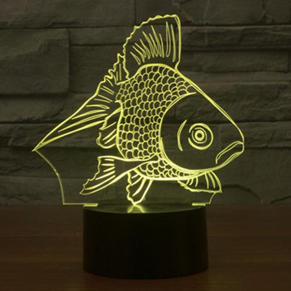 Goldfish Style 3D Touch Switch Control LED Light , 7 Color Discoloration Creative Visual Stereo Lamp Desk Lamp Night Light - Novelty Lighting by buy2fix | Online Shopping UK | buy2fix