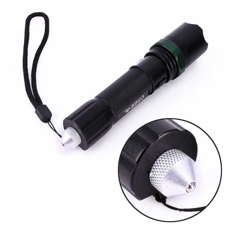 10W Aluminum Alloy Zoom LED Flashlight, Multi-function Light with Safety Hammer & 3-Modes - LED Flashlight by buy2fix | Online Shopping UK | buy2fix