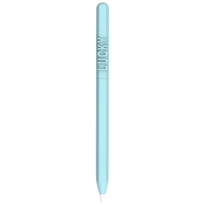 LOVE MEI For Apple Pencil 1 Number Letter Design Stylus Pen Silicone Protective Case Cover(Blue) - Pencil Accessories by LOVE MEI | Online Shopping UK | buy2fix