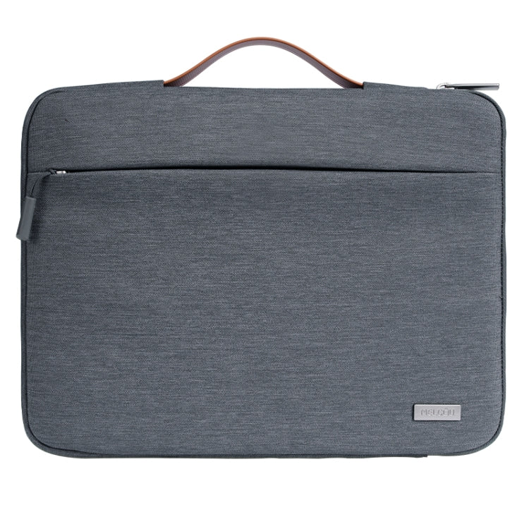 For 13 inch Laptop Zipper Waterproof  Handheld Sleeve Bag (Grey) - 13.3 inch by buy2fix | Online Shopping UK | buy2fix