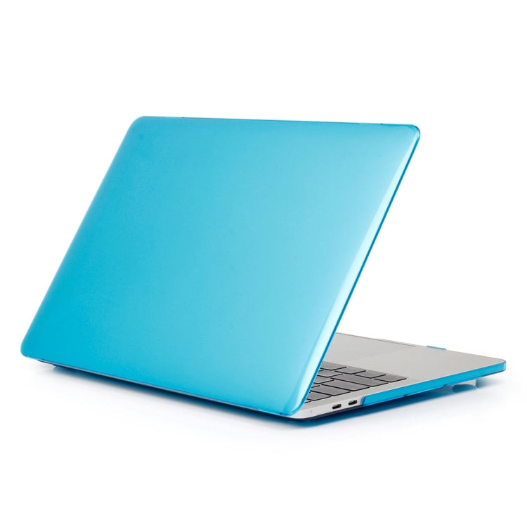 ENKAY Hat-Prince 2 in 1 Crystal Hard Shell Plastic Protective Case + US Version Ultra-thin TPU Keyboard Protector Cover for 2016 New MacBook Pro 13.3 inch without Touchbar (A1708)(Blue) - MacBook Pro Cases by ENKAY | Online Shopping UK | buy2fix