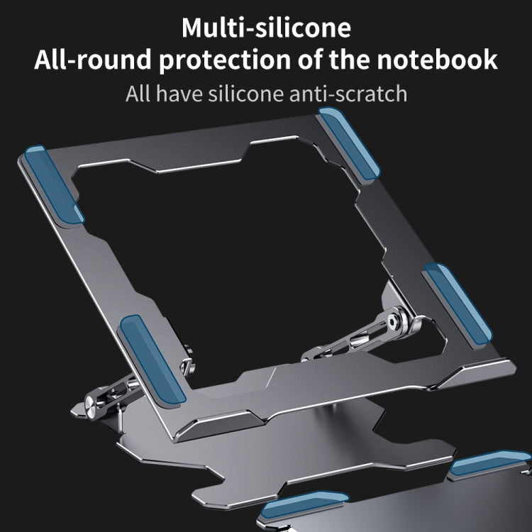 R-JUST HZ09 Mechanical Lifting Adjustable Laptop Holder (Silver) - MacBook Holder by R-JUST | Online Shopping UK | buy2fix