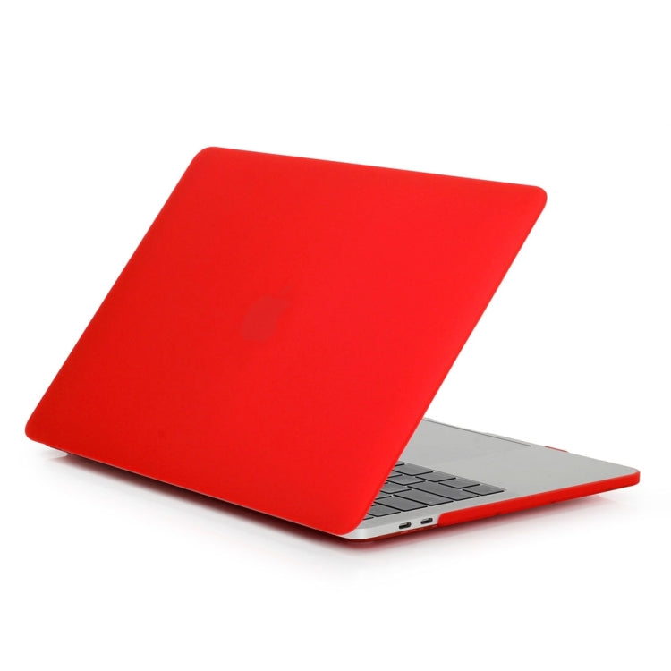 ENKAY Hat-Prince 2 in 1 Frosted Hard Shell Plastic Protective Case + Europe Version Ultra-thin TPU Keyboard Protector Cover for 2016 MacBook Pro 13.3 Inch without Touch Bar (A1708) (Red) - MacBook Pro Cases by ENKAY | Online Shopping UK | buy2fix