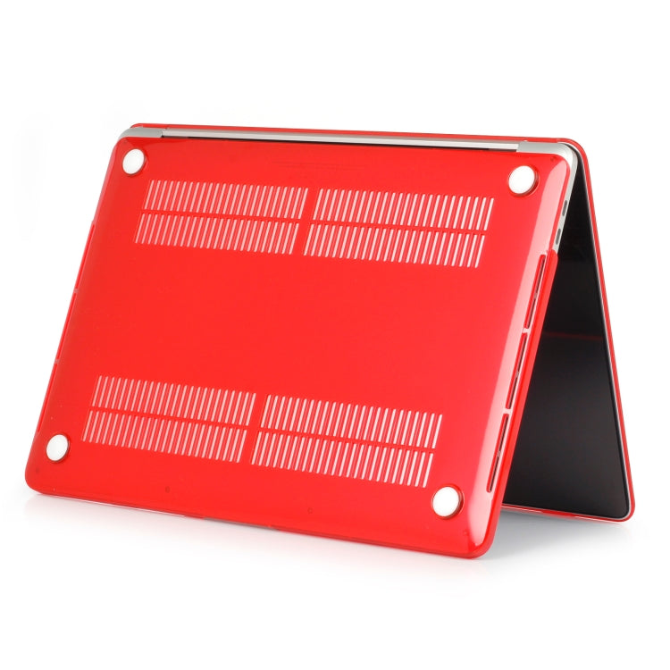 Laptop Crystal Style PC Protective Case for MacBook Pro 15.4 inch A1990 (2018) (Red) - MacBook Pro Cases by buy2fix | Online Shopping UK | buy2fix