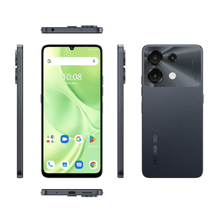 [HK Warehouse] UMIDIGI G9 5G, 6GB+128GB, Side Fingerprint & Face ID Identification, 6.75 inch Android 14 UNISOC T765 Octa Core, Network: 5G (Space Black) - UMIDIGI by UMIDIGI | Online Shopping UK | buy2fix