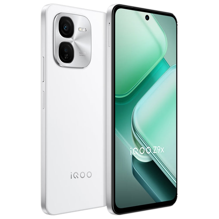 vivo iQOO Z9x, Dual Back Cameras, 12GB+256GB, Face ID Screen Fingerprint Identification, 6.72 inch Android 14.0 OriginOS 4 Snapdragon 6 Gen 1 Octa Core 2.2GHz, OTG, Network: 5G, Support Google Play (White) - vivo by vivo | Online Shopping UK | buy2fix