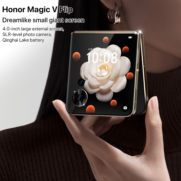 Honor Magic V Flip, 12GB+512GB, 6.8 inch + 4.0 inch Screen MagicOS 8.0 Snapdragon 8+ Gen 1 Octa Core, Network: 5G, NFC, OTG (White) - Honor by Huawei | Online Shopping UK | buy2fix