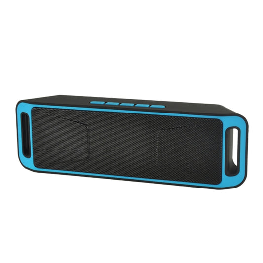 SC208 Multifunctional Card Music Playback Bluetooth Speaker, Support Handfree Call & TF Card & U-disk & AUX Audio & FM Function(Blue) - Desktop Speaker by buy2fix | Online Shopping UK | buy2fix