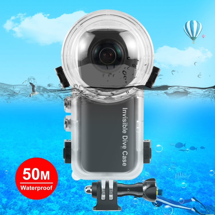 For Insta360 X4 PULUZ 50m Waterproof Sealed Diving Case (Transparent) - Case & Bags by PULUZ | Online Shopping UK | buy2fix