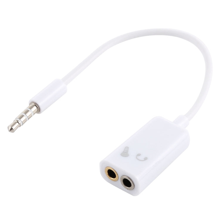 3.5mm Aux Audio Splitter Cable, Compatible with Phones, Tablets, Headphones, MP3 Player, Car/Home Stereo & More(White) - Cable & Splitter by buy2fix | Online Shopping UK | buy2fix