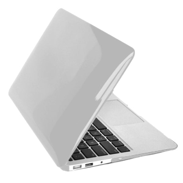 ENKAY for MacBook Air 11.6 inch (US Version) / A1370 / A1465 4 in 1 Crystal Hard Shell Plastic Protective Case with Screen Protector & Keyboard Guard & Anti-dust Plugs(White) - MacBook Air Cases by ENKAY | Online Shopping UK | buy2fix