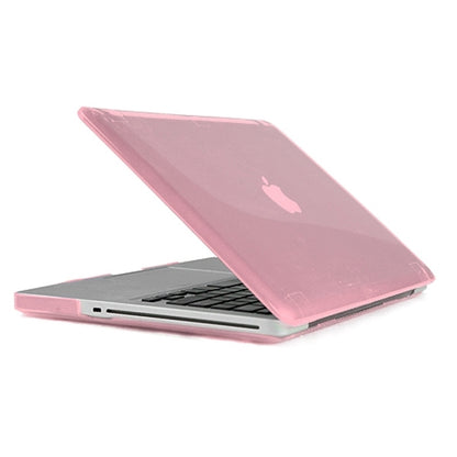 ENKAY for MacBook Pro 13.3 inch (US Version) / A1278 4 in 1 Crystal Hard Shell Plastic Protective Case with Screen Protector & Keyboard Guard & Anti-dust Plugs(Pink) - MacBook Pro Cases by ENKAY | Online Shopping UK | buy2fix