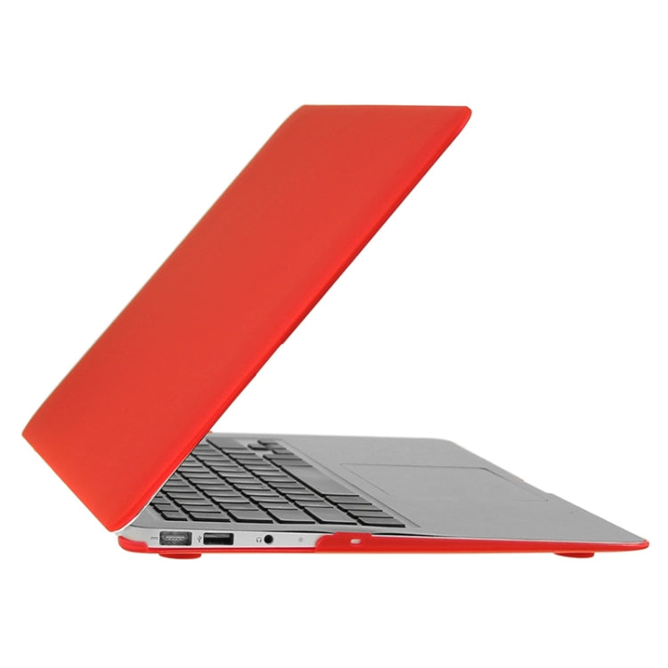 ENKAY for Macbook Air 13.3 inch (US Version) / A1369 / A1466 Hat-Prince 3 in 1 Frosted Hard Shell Plastic Protective Case with Keyboard Guard & Port Dust Plug(Red) - MacBook Air Cases by ENKAY | Online Shopping UK | buy2fix