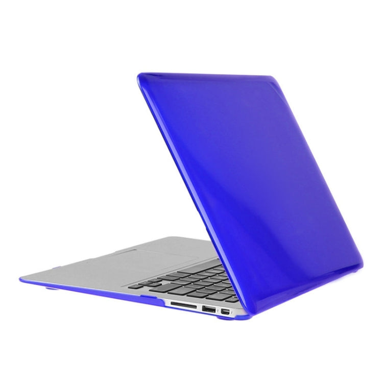 ENKAY for Macbook Air 13.3 inch (US Version) / A1369 / A1466 Hat-Prince 3 in 1 Crystal Hard Shell Plastic Protective Case with Keyboard Guard & Port Dust Plug(Dark Blue) - MacBook Air Cases by ENKAY | Online Shopping UK | buy2fix