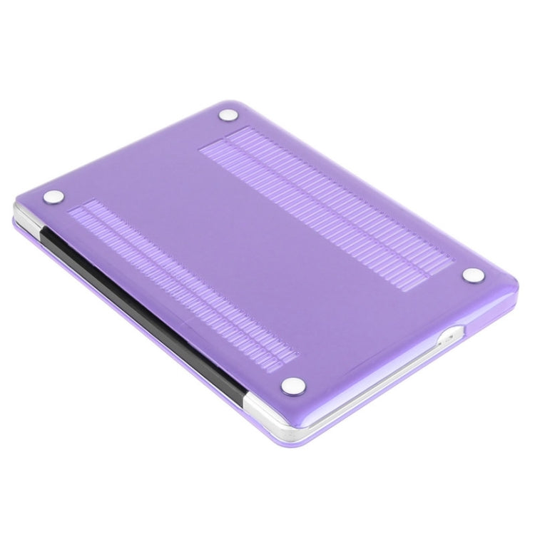 ENKAY for Macbook Pro 15.4 inch (US Version) / A1286 Hat-Prince 3 in 1 Crystal Hard Shell Plastic Protective Case with Keyboard Guard & Port Dust Plug(Purple) - MacBook Pro Cases by ENKAY | Online Shopping UK | buy2fix