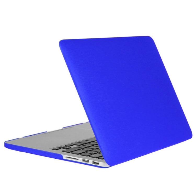 ENKAY for Macbook Pro Retina 13.3 inch (US Version) / A1425 / A1502 Hat-Prince 3 in 1 Frosted Hard Shell Plastic Protective Case with Keyboard Guard & Port Dust Plug(Dark Blue) - MacBook Pro Cases by ENKAY | Online Shopping UK | buy2fix